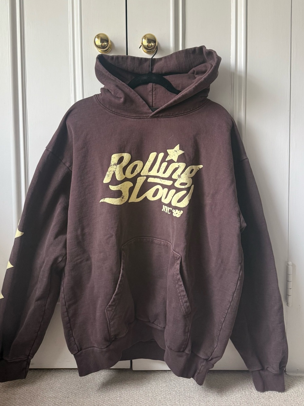 Limited Edition Rolling Loud NYC 2022 brown hoodie